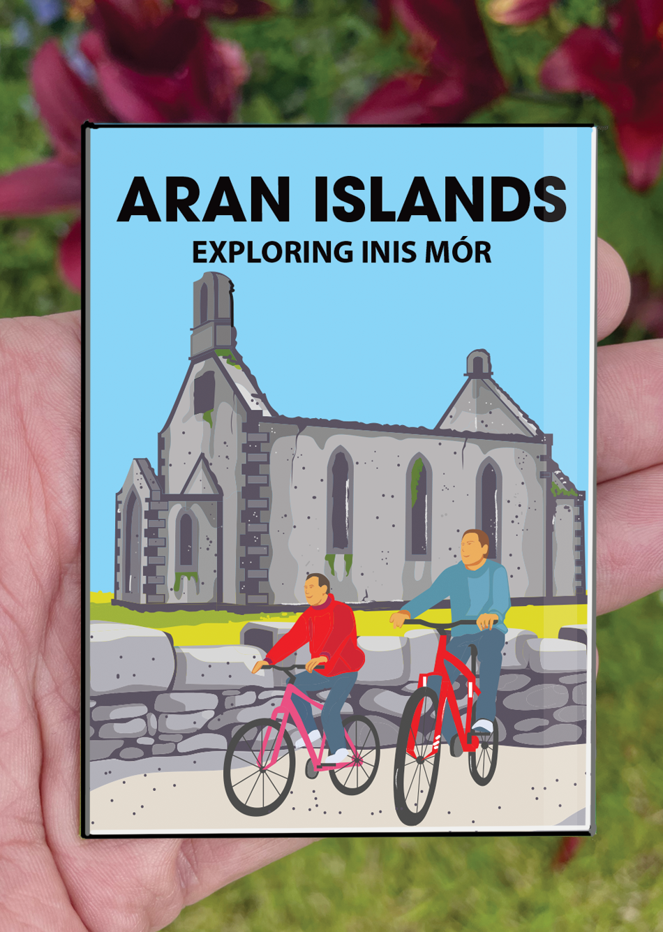 Galway Postcard or A4 Mounted Print or Fridge Magnet - Aran Islands