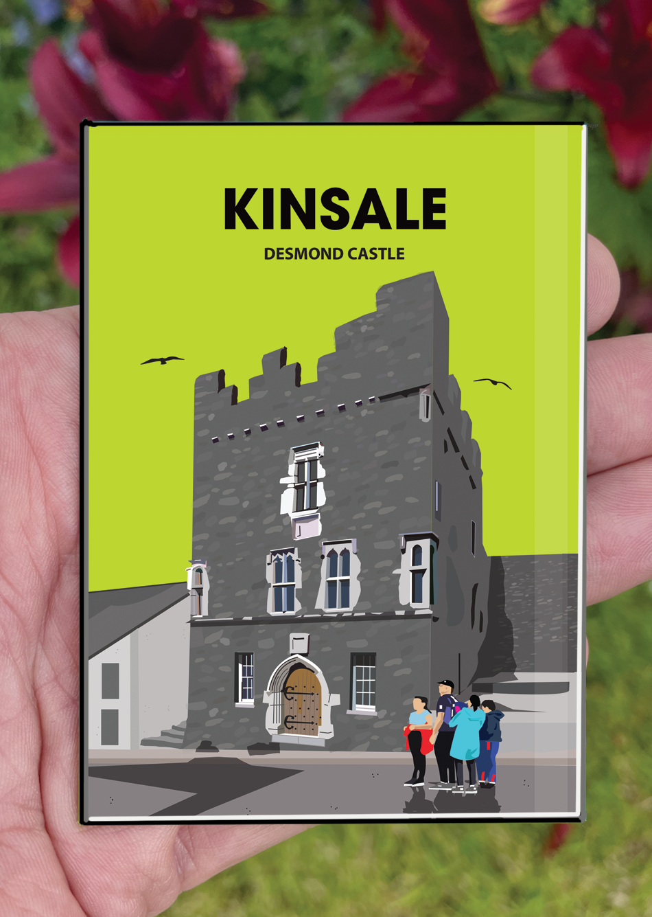 Kinsale Postcard or A4 Mounted Print or Fridge Magnet - Kinsale Desmond Castle