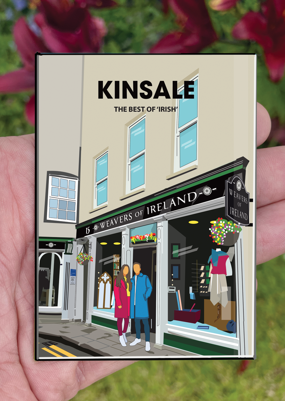 Kinsale Postcard or A4 Mounted Print or Fridge Magnet - Weavers of Ireland