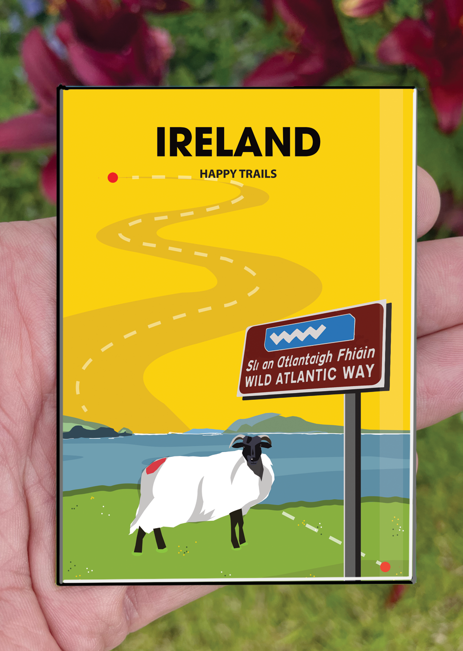 Ireland Postcard or A4 Mounted Print or Fridge Magnet - Wild Atlantic Way